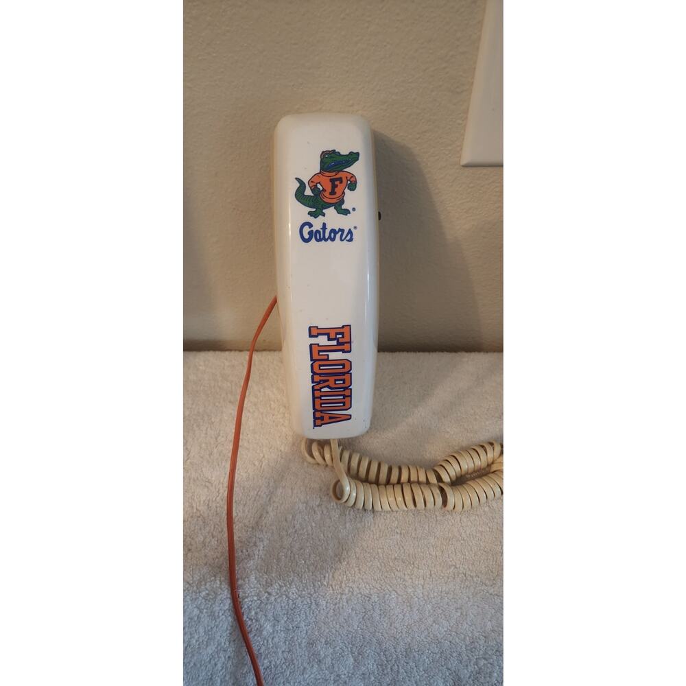 Collegiate Florida Gators Trimline Corded Telephone White Mute Redial Memory